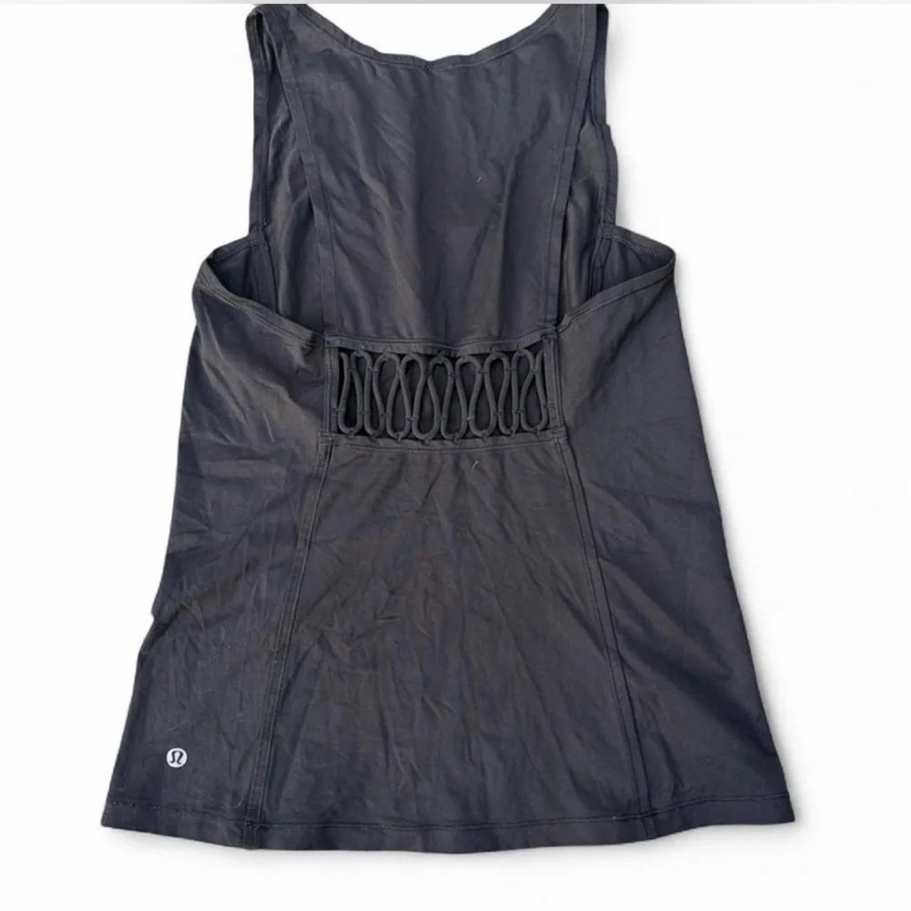 lululemon athletica Black Scoop Neck Athletic Tank